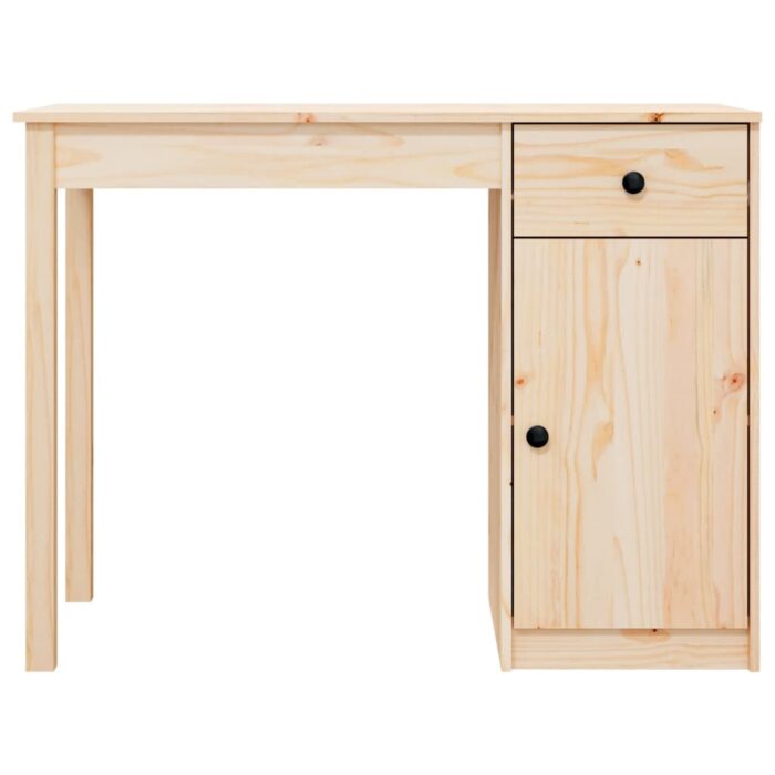 Bureau 100x50x75 cm Bois massif de pin – Image 4