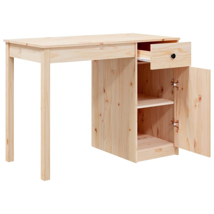 Bureau 100x50x75 cm Bois massif de pin – Image 5