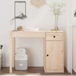 Bureau 100x50x75 cm Bois massif de pin