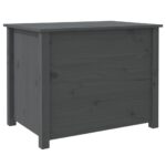 Table basse Gris 71x49x55 cm Bois massif de pin – Image 7