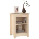 Table de chevet 40x35x55 cm Bois de pin solide – Image 3