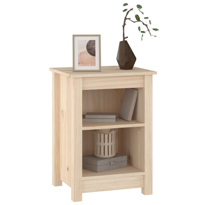 Table de chevet 40x35x55 cm Bois de pin solide – Image 3