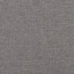 Fauteuil avec pieds à bascule et tabouret Gris clair Tissu – Image 4