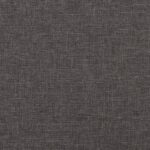 Fauteuil avec pieds à bascule et tabouret Gris foncé Tissu – Image 4