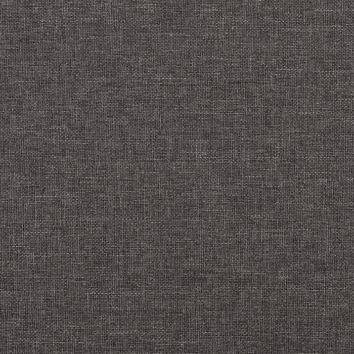 Fauteuil avec pieds à bascule et tabouret Gris foncé Tissu – Image 4