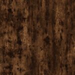 Armoire à miroir LED Chêne fumé 60x12x45 cm Bois d'ingénierie – Image 11