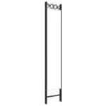 Cloison de séparation 5 panneaux Blanc 200x220 cm Tissu – Image 4