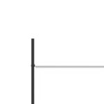 Cloison de séparation 4 panneaux Blanc 200x200 cm Tissu – Image 5