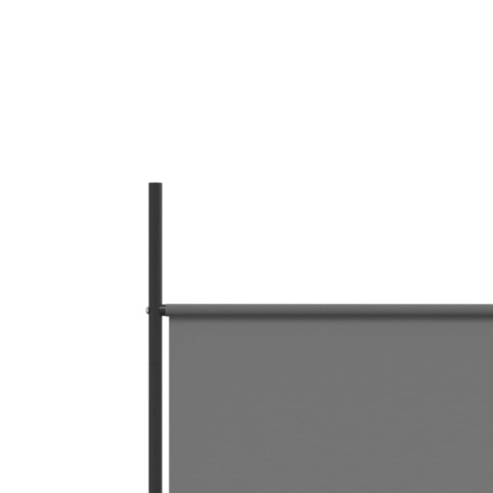 Cloison de séparation 4 panneaux Anthracite 200x200 cm Tissu – Image 5