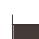 Cloison de séparation 5 panneaux Marron 250x200 cm Tissu – Image 5