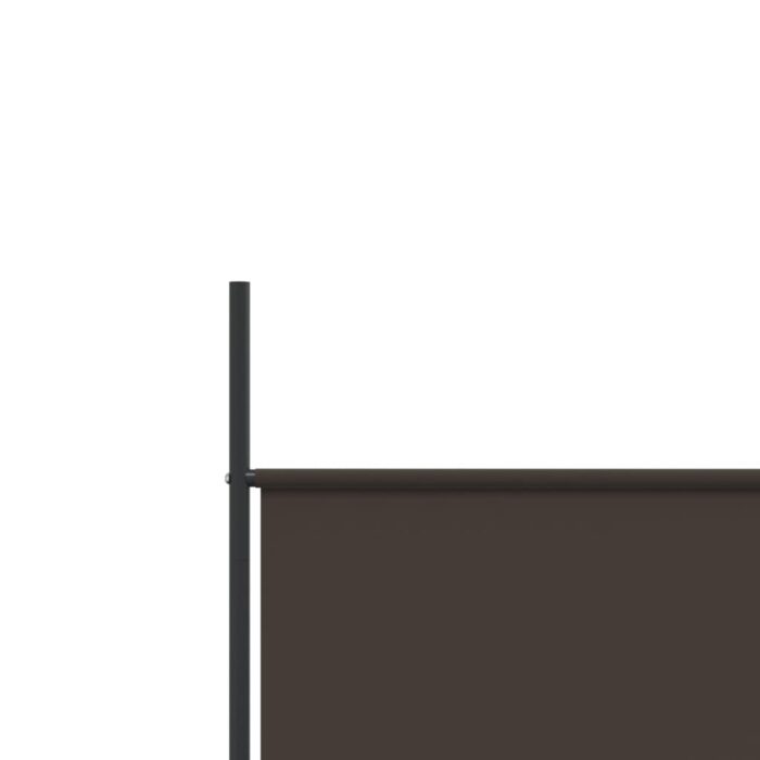 Cloison de séparation 5 panneaux Marron 250x200 cm Tissu – Image 5