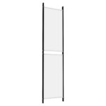 Cloison de séparation 3 panneaux Blanc 150x200 cm Tissu – Image 4