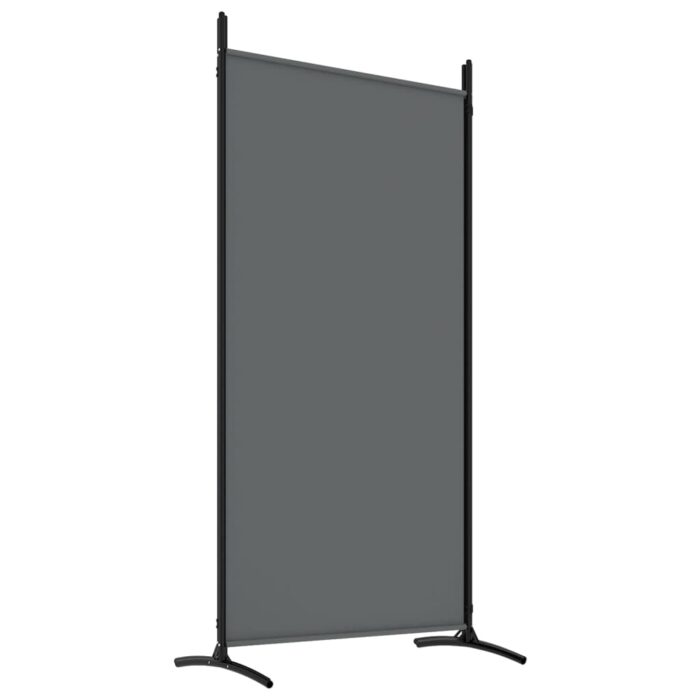 Cloison de séparation 4 panneaux Anthracite 346x180 cm Tissu – Image 4