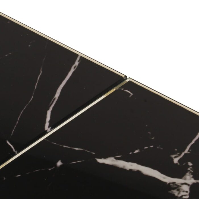 Table basse doré acier inoxydable et verre trempé – Image 6