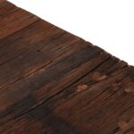 Table basse doré acier inoxydable et bois de mélèze massif – Image 6