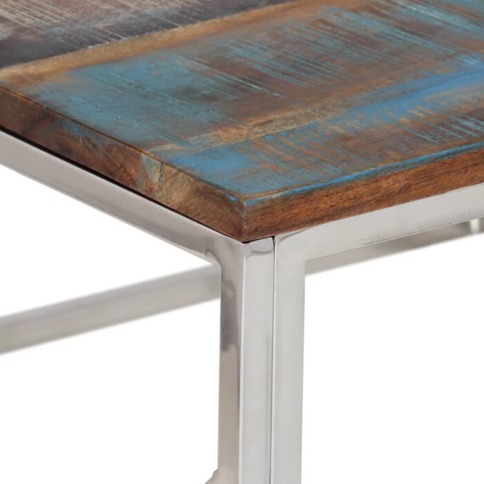 VXL8720287199304_g_en_hd_3.jpg Table basse argenté inox et bois de récupération massif – Image 3