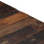 Table basse argenté acier inoxydable et bois de mélèze massif – Image 5