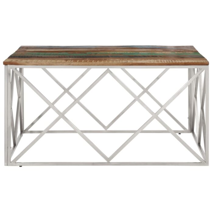 VXL8720287199625_g_en_hd_2.jpg Table basse argenté inox et bois de récupération massif – Image 2