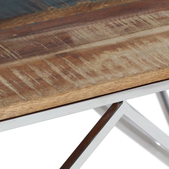 VXL8720287199625_g_en_hd_5.jpg Table basse argenté inox et bois de récupération massif – Image 5