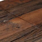 Table console argenté acier inoxydable et bois de mélèze massif – Image 5