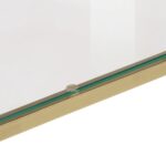 Table console doré acier inoxydable et verre trempé – Image 4