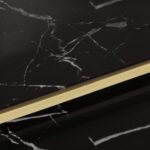 Table basse doré acier inoxydable et verre trempé – Image 4