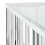 Table basse 100x100x50 cm acier inoxydable et verre – Image 3