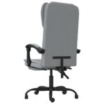 Fauteuil inclinable de bureau Gris clair Tissu – Image 3