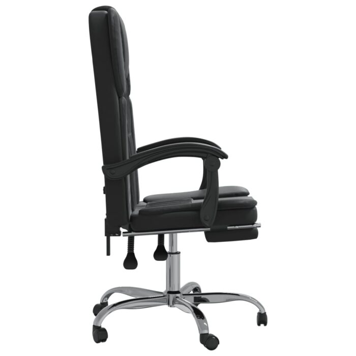 Fauteuil inclinable de bureau Noir Similicuir – Image 2