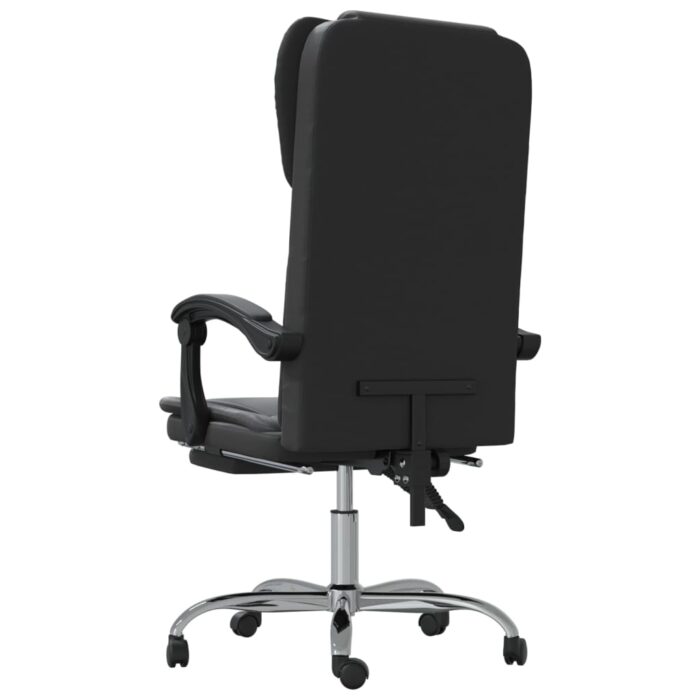 Fauteuil inclinable de bureau Noir Similicuir – Image 3