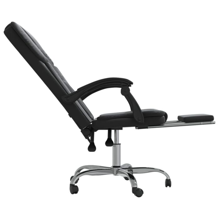 Fauteuil inclinable de bureau Noir Similicuir – Image 5