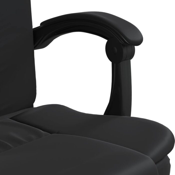 Fauteuil inclinable de bureau Noir Similicuir – Image 7