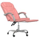 Fauteuil inclinable de bureau Rose Similicuir – Image 4