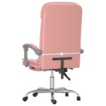 Fauteuil de massage inclinable de bureau Rose Similicuir – Image 3