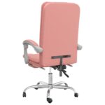 Fauteuil inclinable de bureau Rose Similicuir – Image 3