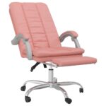 Fauteuil inclinable de bureau Rose Similicuir – Image 4