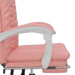 Fauteuil inclinable de bureau Rose Similicuir – Image 7