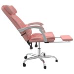 Fauteuil inclinable de bureau Rose Similicuir – Image 5
