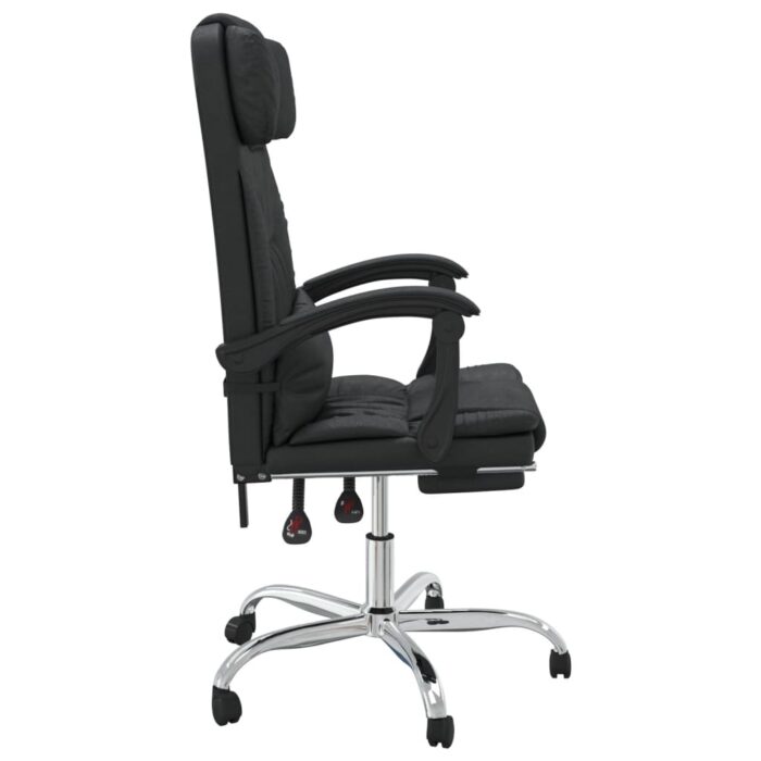 Fauteuil de massage inclinable de bureau Noir Similicuir – Image 2