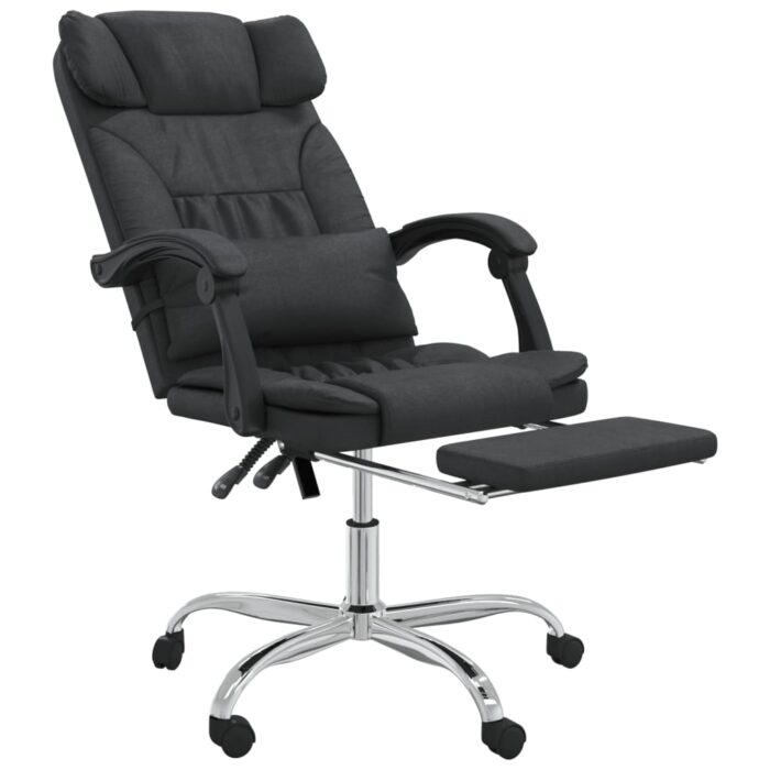 Fauteuil de massage inclinable de bureau Noir Similicuir – Image 4