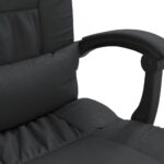 Fauteuil de massage inclinable de bureau Noir Similicuir – Image 8