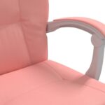 Fauteuil inclinable de bureau Rose Similicuir – Image 7