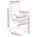 Fauteuil inclinable de bureau Rose Similicuir – Image 9