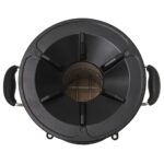 Poêle à bois de camping Argenté 45,5x33x25,5cm Acier inoxydable – Image 5