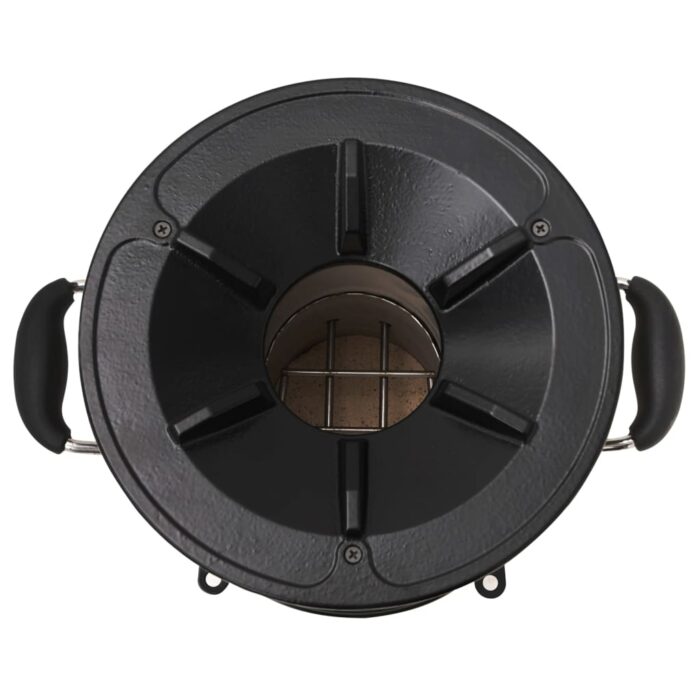 Poêle à bois de camping Argenté 45,5x33x25,5cm Acier inoxydable – Image 5