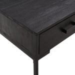 Table basse Noir 90x50x35 cm Bois de pin massif – Image 4
