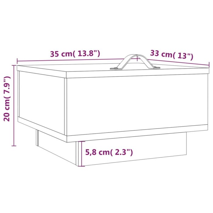 Boîtes de rangement et couvercles 3pcs Blanc Bois massif de pin – Image 10