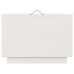 Boîtes de rangement et couvercles 3pcs Blanc Bois massif de pin – Image 5