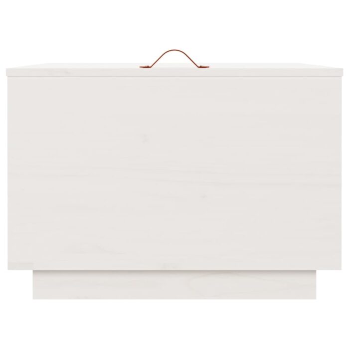 Boîtes de rangement et couvercles 3pcs Blanc Bois massif de pin – Image 5
