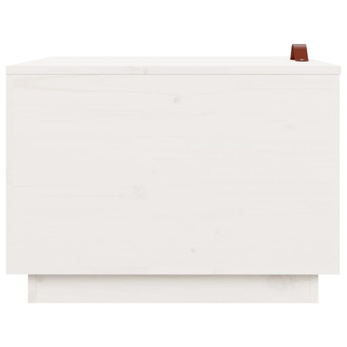 Boîtes de rangement et couvercles 3pcs Blanc Bois massif de pin – Image 6